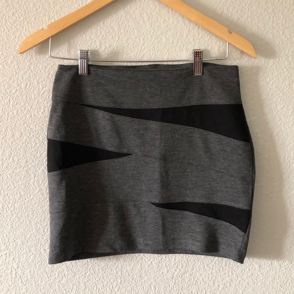 Gray and black Moni skirt